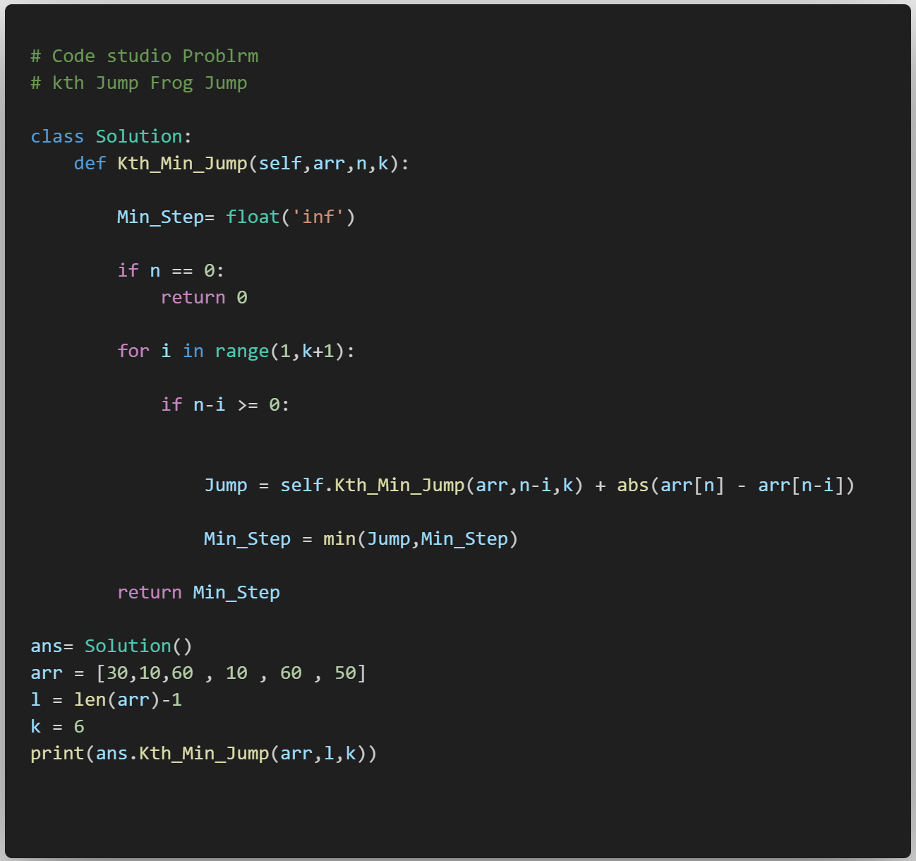 DPL4 Frog Jump with K Distance