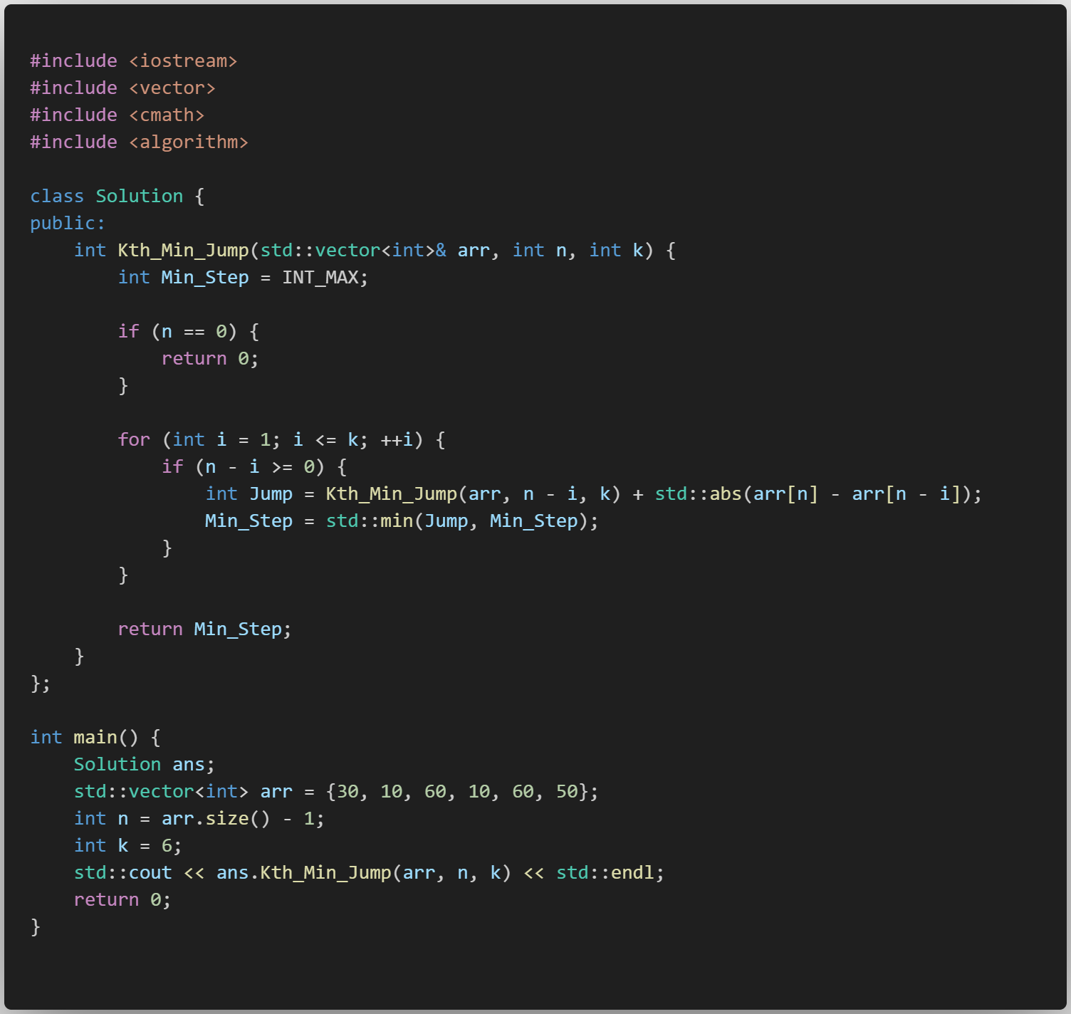 DPL4 Frog Jump with K Distance